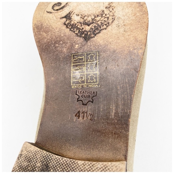 Free People Brady‎ Suede Loafers in Taupe Size 41.5 - Picture 12 of 14